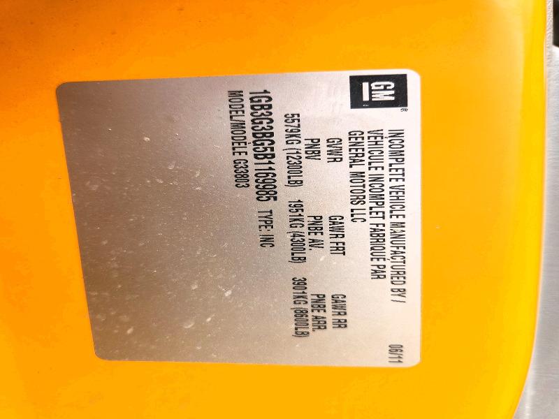 Продажа на аукционе авто 2011 Thomas Minotour G3500, vin: 1GB3G3BG5B1169985, номер лота: 52350396