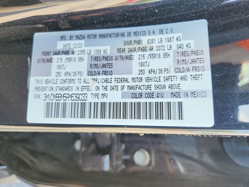 Aukcja sprzedaży 2024 Mazda Cx-30, vin: 3MVDMBBM5RM639033, numer aukcji: 53604886