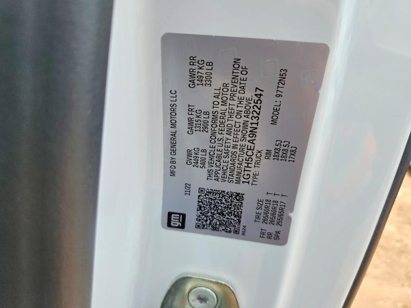 Aukcja sprzedaży 2022 Gmc Canyon, vin: 1GTH5CEA9N1322547, numer aukcji: 54143706