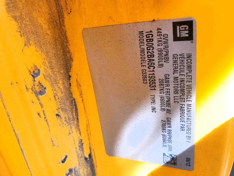 Продажа на аукционе авто 2012 Thomas Minotour G3500, vin: 1GB0G2BA6C1193531, номер лота: 53995706
