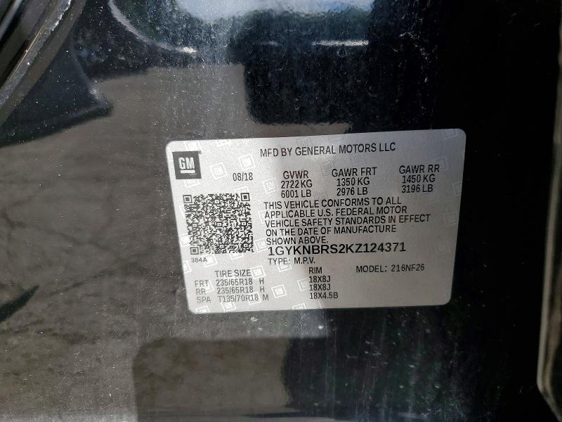 Продажа на аукционе авто 2019 Cadillac Xt5, vin: 1GYKNBRS2KZ124371, номер лота: 54980376