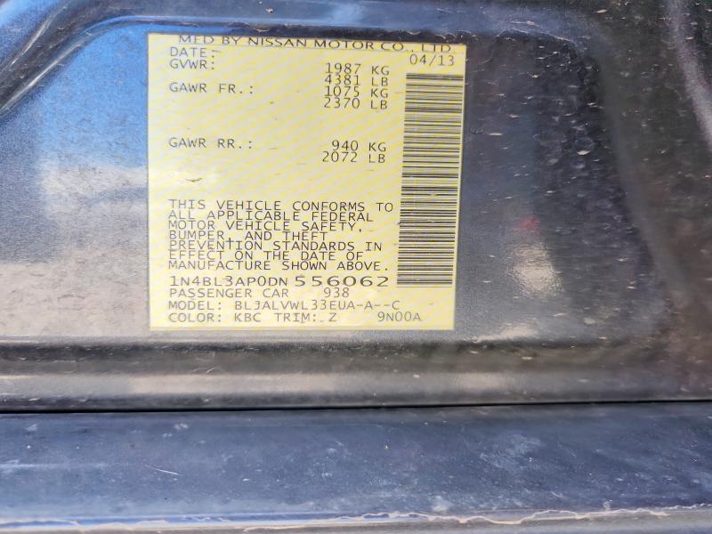 Продажа на аукционе авто 2013 Nissan Altima, vin: 1N4BL3AP0DN556062, номер лота: 54500536