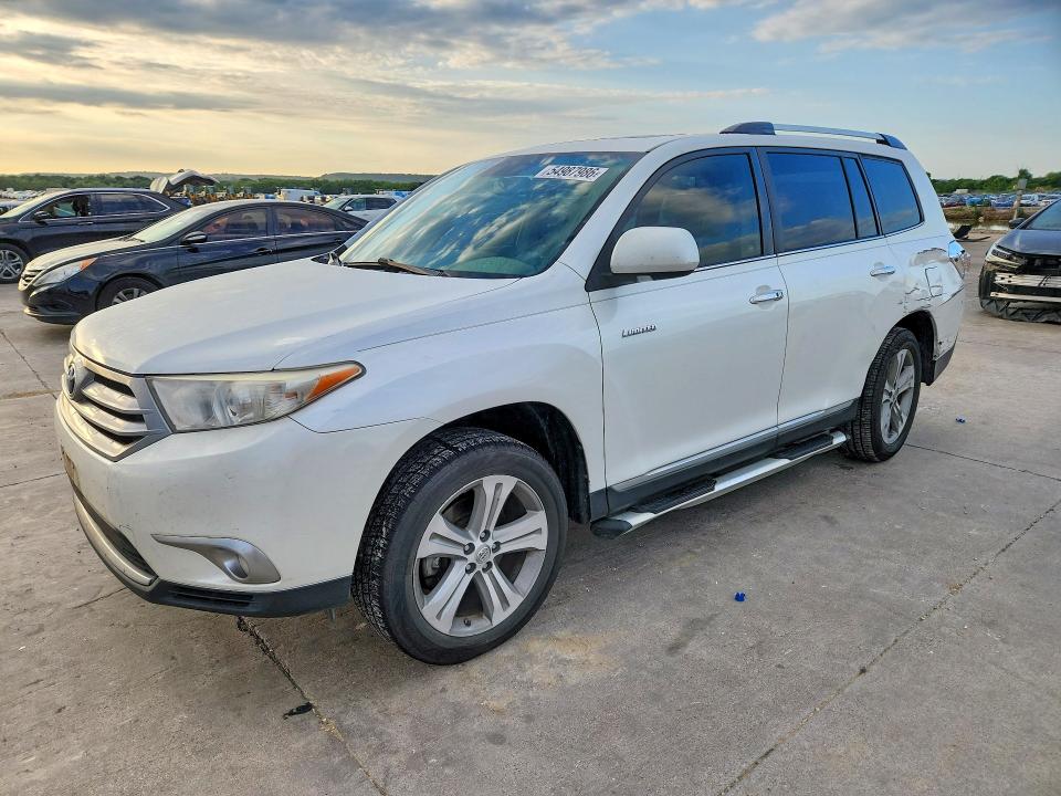 2012 Toyota Highlander მანქანა იყიდება აუქციონზე, vin: 5TDYK3EH5CS062864, აუქციონის ნომერი: 54987986