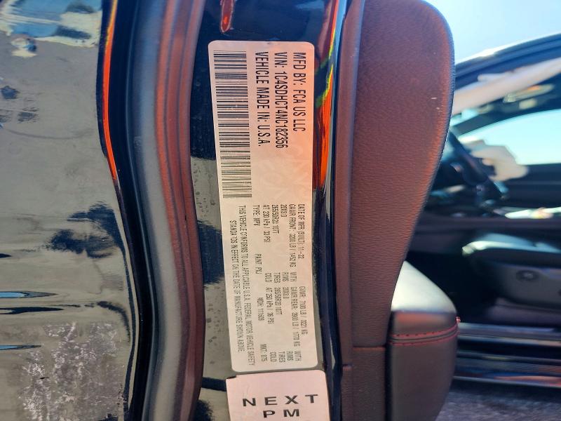53103196 :رقم المزاد ، 1C4SDHCT4NC182356 vin ، 2022 Dodge Durango مزاد بيع