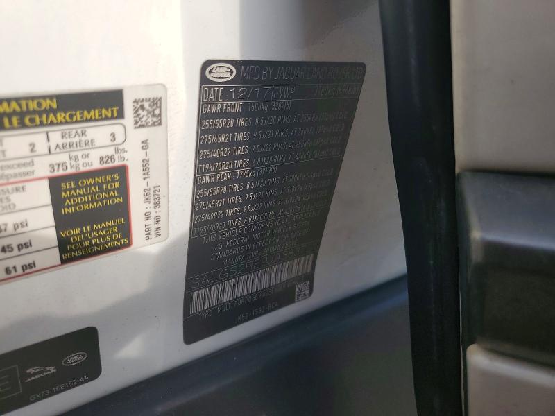Aukcja sprzedaży 2018 Land Rover Range Rover, vin: SALGS2RE9JA383721, numer aukcji: 54111666