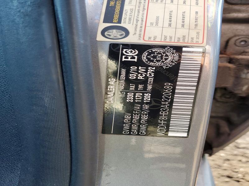 Продаж на аукціоні авто 2010 Mercedes-benz E, vin: WDDHF8HB3AA220689, номер лоту: 53514246