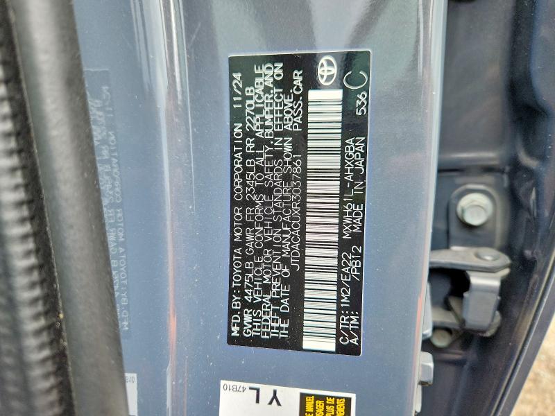 51981466 :رقم المزاد ، JTDACACUXR3037861 vin ، 2024 Toyota Prius Prime مزاد بيع