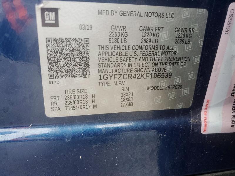 Продаж на аукціоні авто 2019 Cadillac Xt4, vin: 1GYFZCR42KF196539, номер лоту: 54097226
