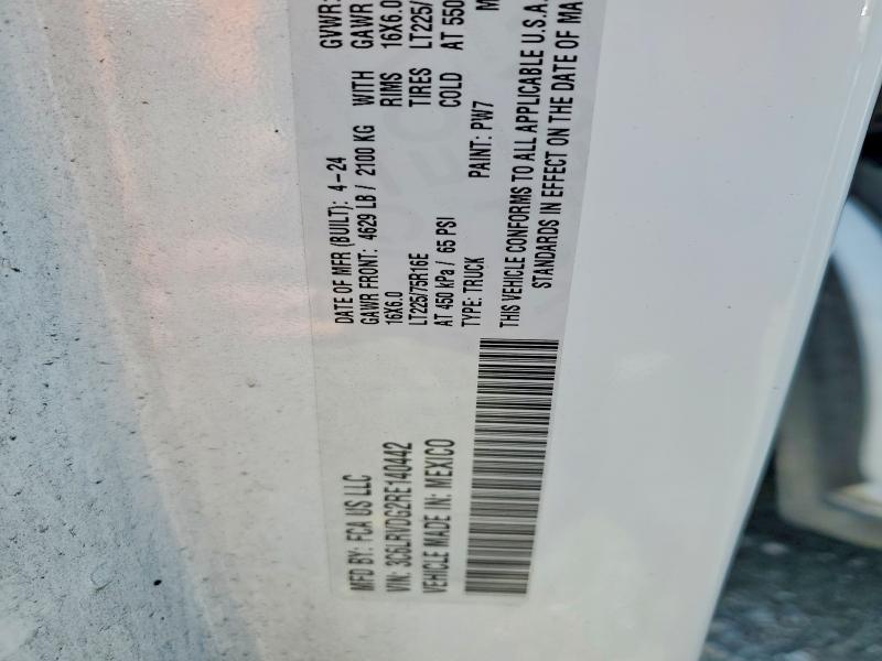 Aukcja sprzedaży 2024 Ram Promaster 2500, vin: 3C6LRVDG2RE140442, numer aukcji: 53994526