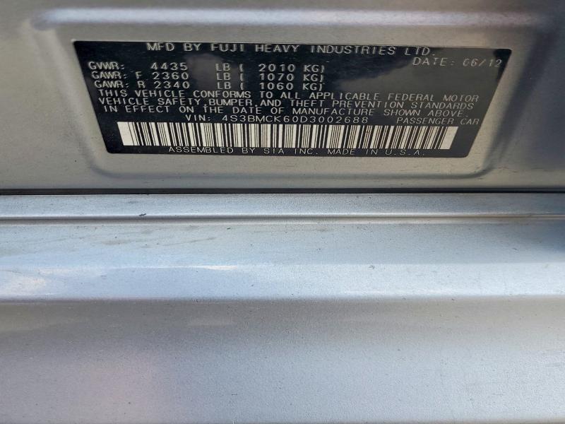 Aukcja sprzedaży 2013 Subaru Legacy, vin: 4S3BMCK60D3002688, numer aukcji: 54227556