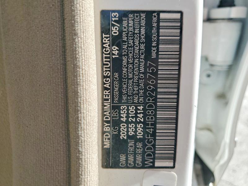 53073976 :رقم المزاد ، WDDGF4HB8DR296757 vin ، 2013 Mercedes-benz C مزاد بيع