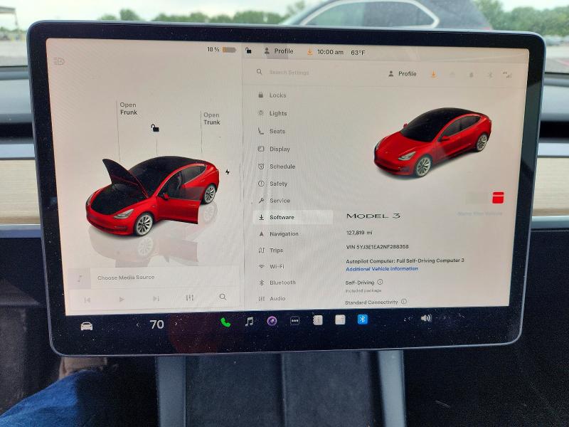 Aukcja sprzedaży 2022 Tesla Model 3, vin: 5YJ3E1EA2NF288358, numer aukcji: 52531616