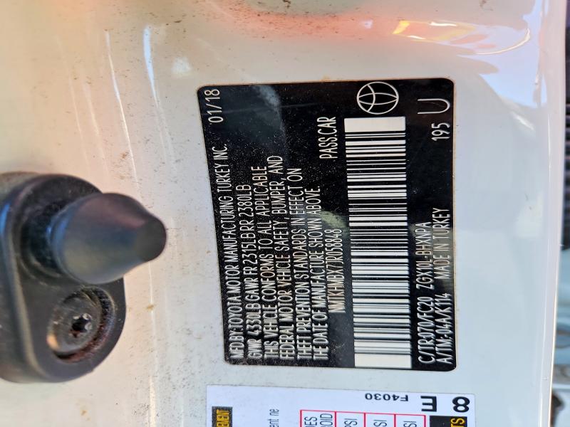 55106876 :رقم المزاد ، NMTKHMBX7JR058848 vin ، 2018 Toyota C-hr مزاد بيع