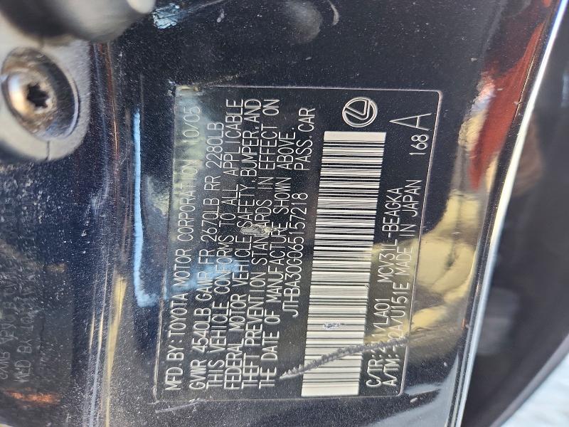 Продаж на аукціоні авто 2006 Lexus Es, vin: JTHBA30G065157218, номер лоту: 49942706