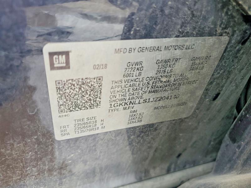 Продаж на аукціоні авто 2018 Gmc Acadia, vin: 1GKKNLLS1JZ204140, номер лоту: 54142976