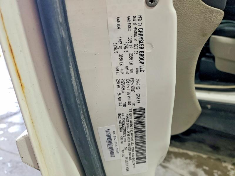 52210426 :رقم المزاد ، 2C4RDGCG6DR599673 vin ، 2013 Dodge Grand Caravan مزاد بيع