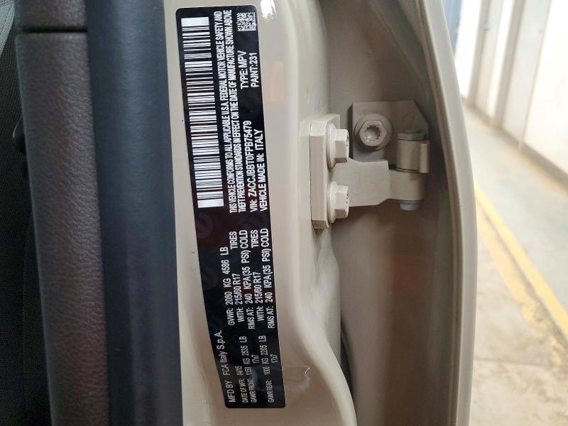 Продажа на аукционе авто 2015 Jeep Renegade, vin: ZACCJBBT0FPB75479, номер лота: 52324536