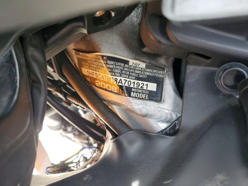 2008 Honda Gl1800 მანქანა იყიდება აუქციონზე, vin: 1HFSC47M38A701921, აუქციონის ნომერი: 53162156