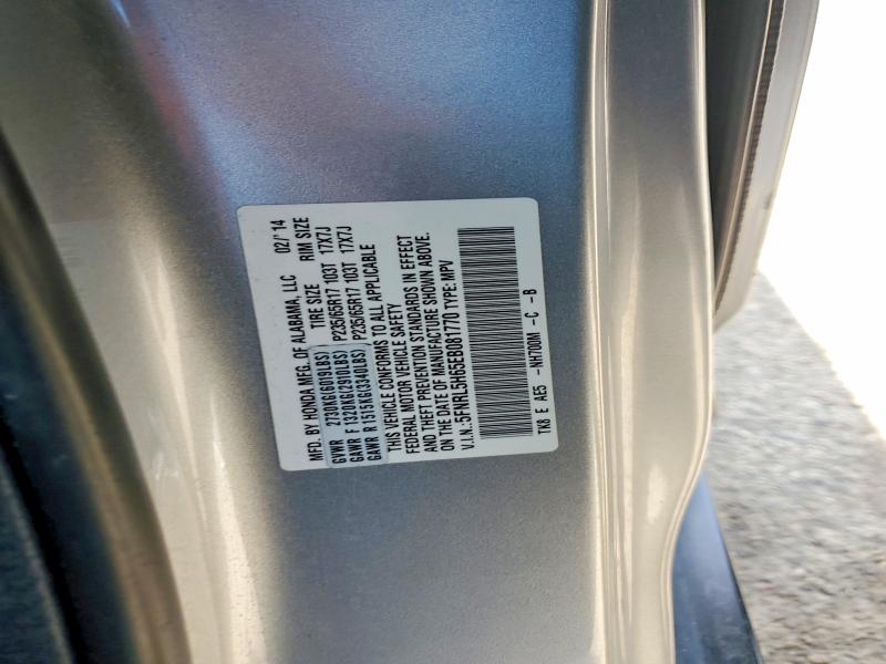 Продаж на аукціоні авто 2014 Honda Odyssey, vin: 5FNRL5H65EB081770, номер лоту: 51892786