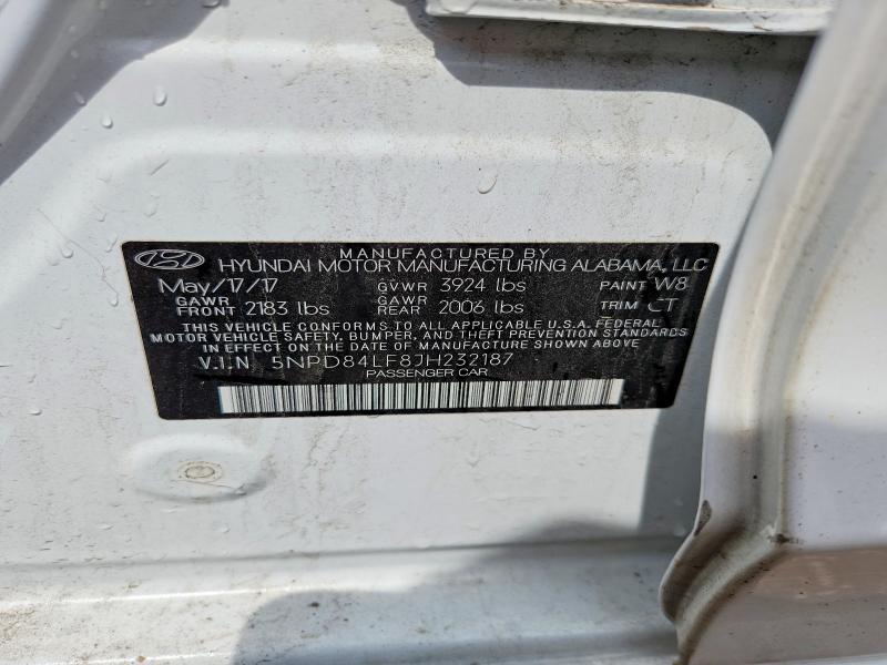 Продажа на аукционе авто 2018 Hyundai Elantra, vin: 5NPD84LF8JH232187, номер лота: 54307656
