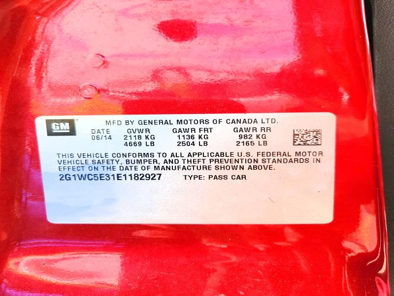 Aukcja sprzedaży 2014 Chevrolet Impala Limited, vin: 2G1WC5E31E1182927, numer aukcji: 54473746