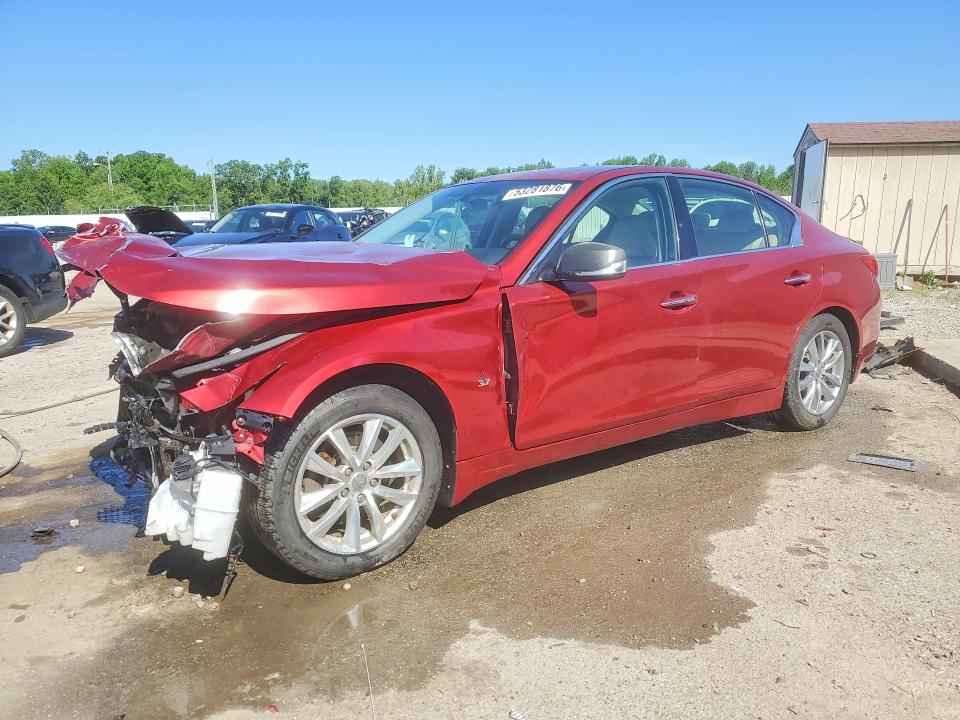 53281876 :رقم المزاد ، JN1BV7ARXEM697647 vin ، 2014 Infiniti Q50 مزاد بيع