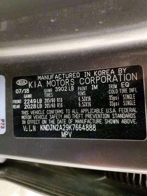 Aukcja sprzedaży 2019 Kia Soul, vin: KNDJN2A29K7664888, numer aukcji: 52162056