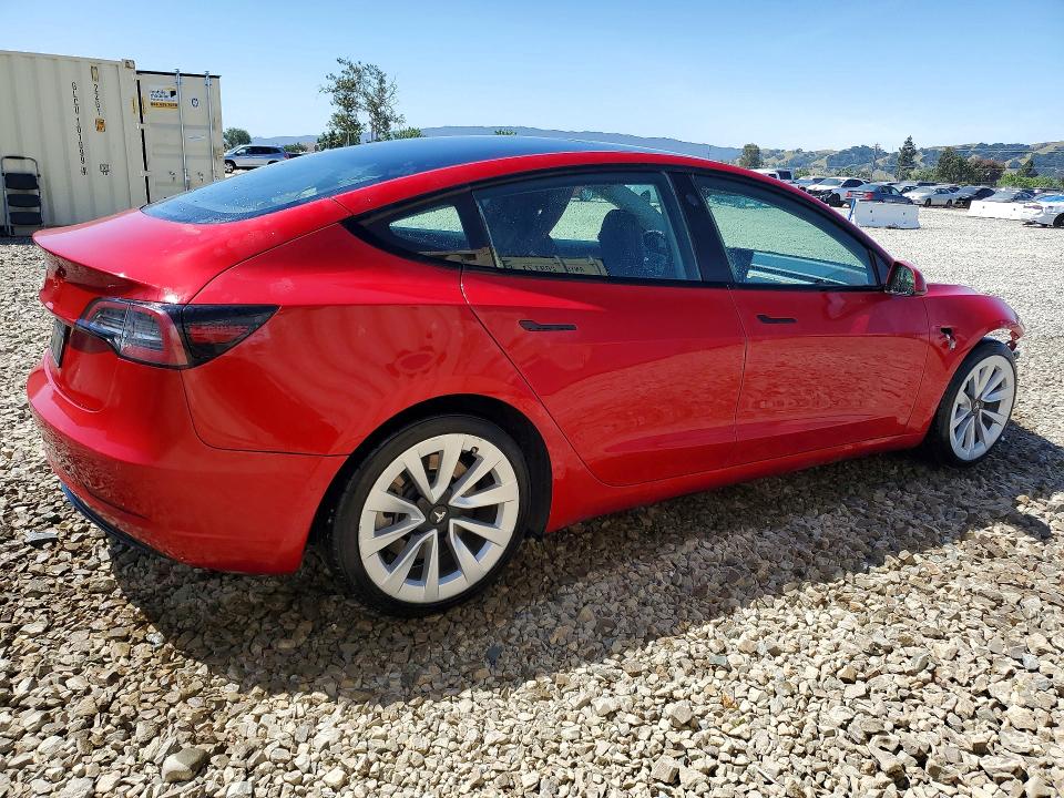 53128136 :رقم المزاد ، 5YJ3E1EA2NF287890 vin ، 2022 Tesla Model 3 مزاد بيع