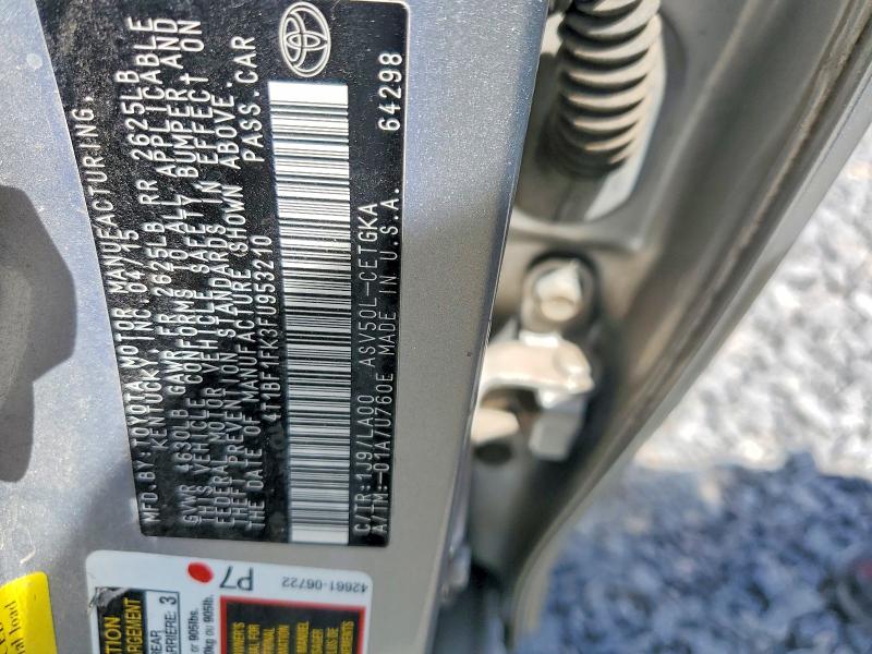 Aukcja sprzedaży 2015 Toyota Camry, vin: 4T1BF1FK3FU953210, numer aukcji: 52094706