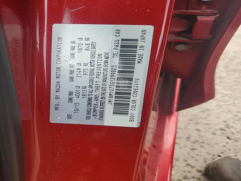 Aukcja sprzedaży 2016 Mazda 3, vin: JM1BM1U73G1299823, numer aukcji: 51805646
