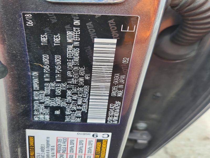 Aukcja sprzedaży 2018 Toyota 4runner, vin: JTEBU5JR4J5590808, numer aukcji: 55051546