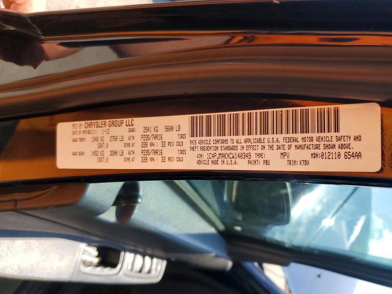 Продажа на аукционе авто 2012 Jeep Liberty, vin: 1C4PJMAKXCW140349, номер лота: 54323706
