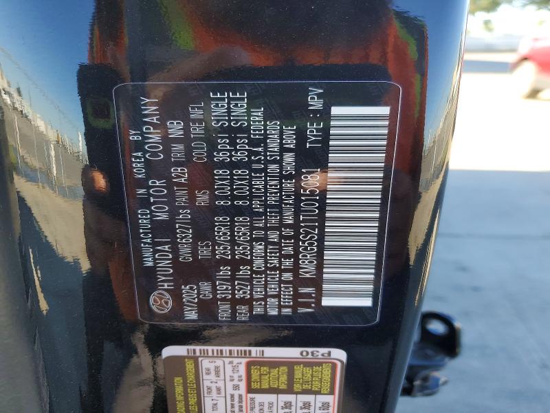 52243416 :رقم المزاد ، KM8RG5S21TU015081 vin ، 2026 Hyundai Palisade مزاد بيع
