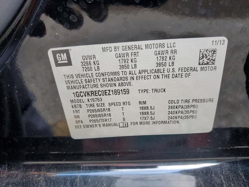 Aukcja sprzedaży 2014 Chevrolet Silverado, vin: 1GCVKREC0EZ189159, numer aukcji: 52656116