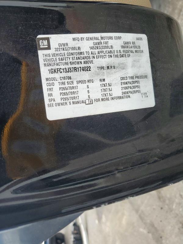 Продаж на аукціоні авто 2007 Gmc Yukon, vin: 1GKFC13J37R174022, номер лоту: 54592516
