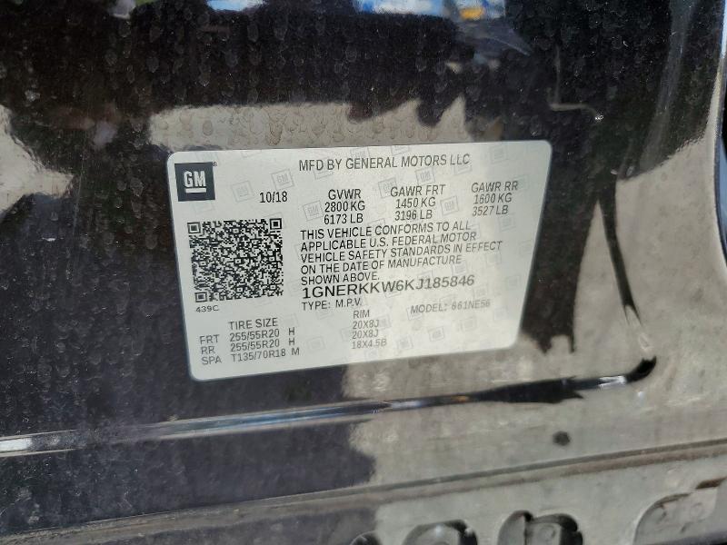 Aukcja sprzedaży 2019 Chevrolet Traverse, vin: 1GNERKKW6KJ185846, numer aukcji: 54592406
