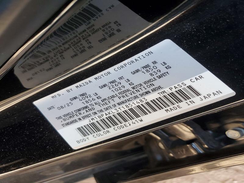 Продаж на аукціоні авто 2026 Mazda 3, vin: JM1BPAKL3T1851483, номер лоту: 53409016