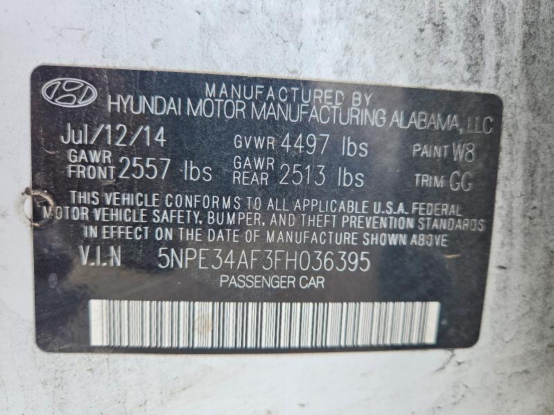 Продажа на аукционе авто 2015 Hyundai Sonata, vin: 5NPE34AF3FH036395, номер лота: 53645696