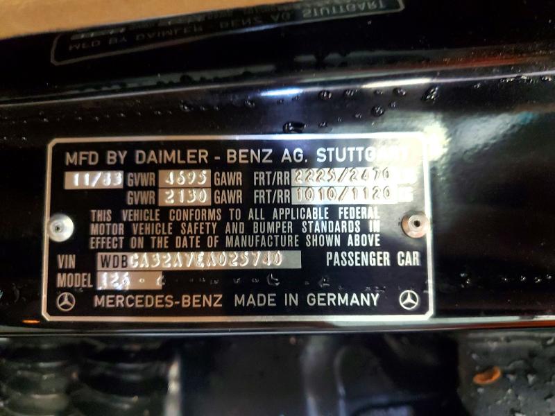 Aukcja sprzedaży 1984 Mercedes-benz 380, vin: WDBCA32A7EA025740, numer aukcji: 54774236