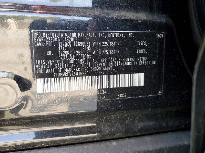 52242646 :رقم المزاد ، 4T3MWRFV7SU169261 vin ، 2025 Toyota Rav4 مزاد بيع