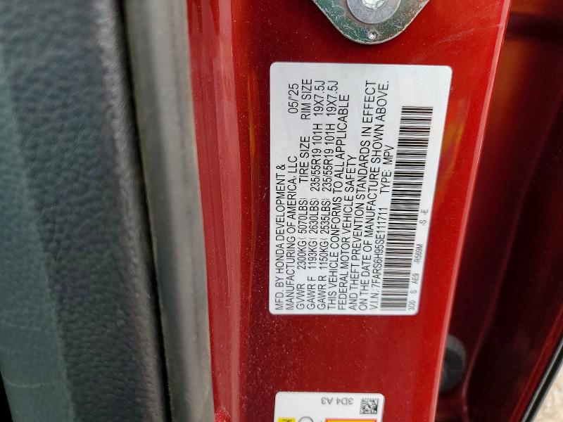 Aukcja sprzedaży 2025 Honda Cr-v, vin: 7FARS6H95SE111711, numer aukcji: 52610346