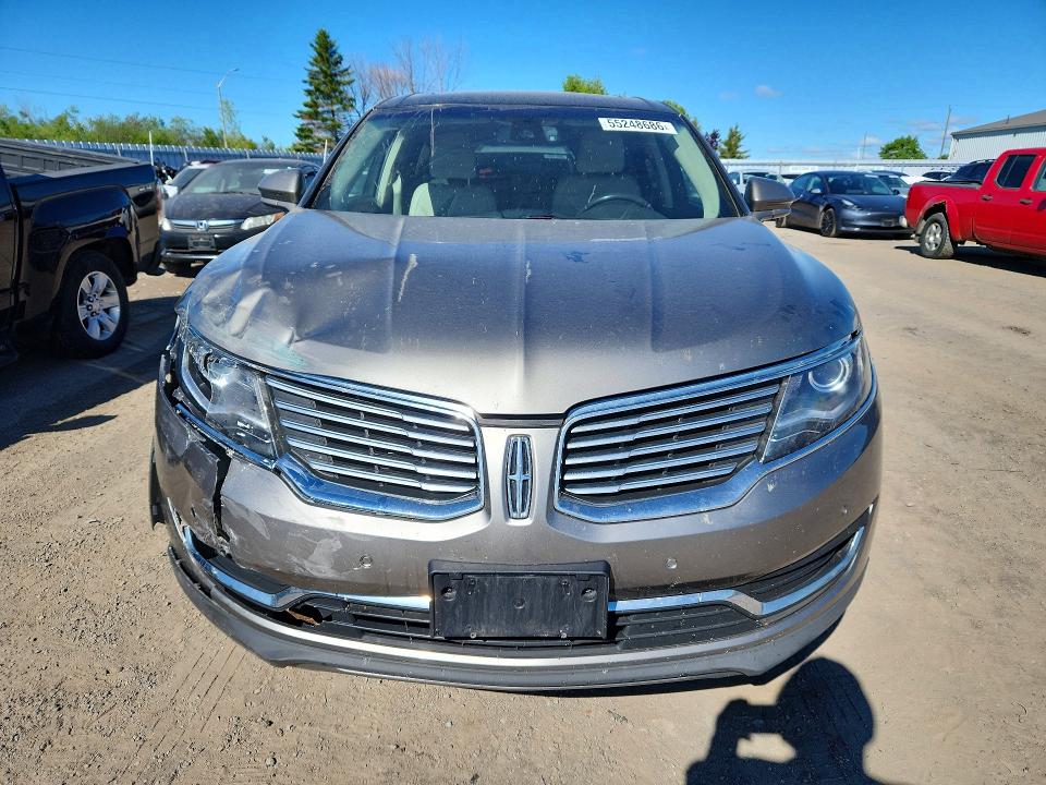 55248686 :رقم المزاد ، 2LMTJ8LP3GBL89193 vin ، 2016 Lincoln Mkx مزاد بيع