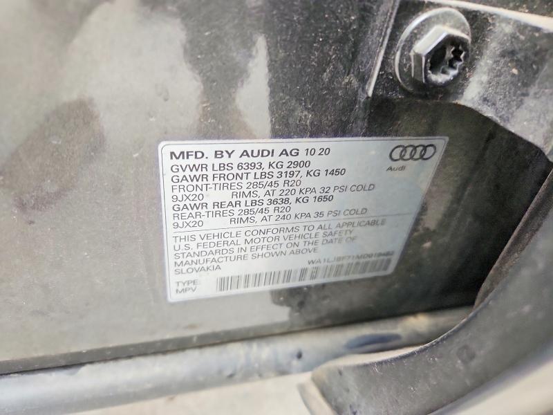 Продажа на аукционе авто 2021 Audi Q7, vin: WA1LJBF71MD019482, номер лота: 54160536