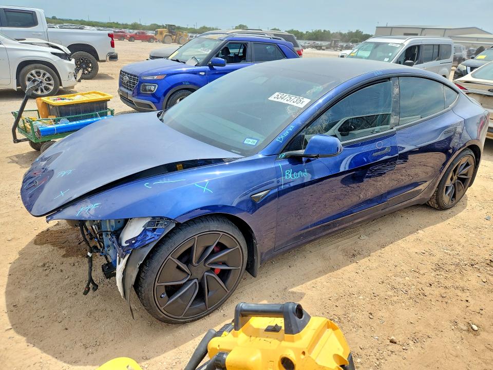 2024 Tesla Model 3 მანქანა იყიდება აუქციონზე, vin: 5YJ3E1ETXRF865791, აუქციონის ნომერი: 53475736