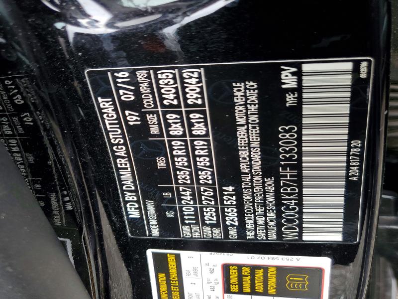 Продажа на аукционе авто 2017 Mercedes-benz Glc, vin: WDC0G4KB7HF133083, номер лота: 54157256