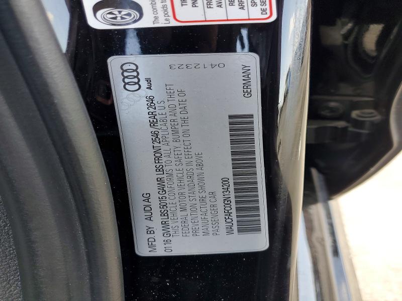 Aukcja sprzedaży 2016 Audi A6, vin: WAUCFAFC0GN134200, numer aukcji: 52969206