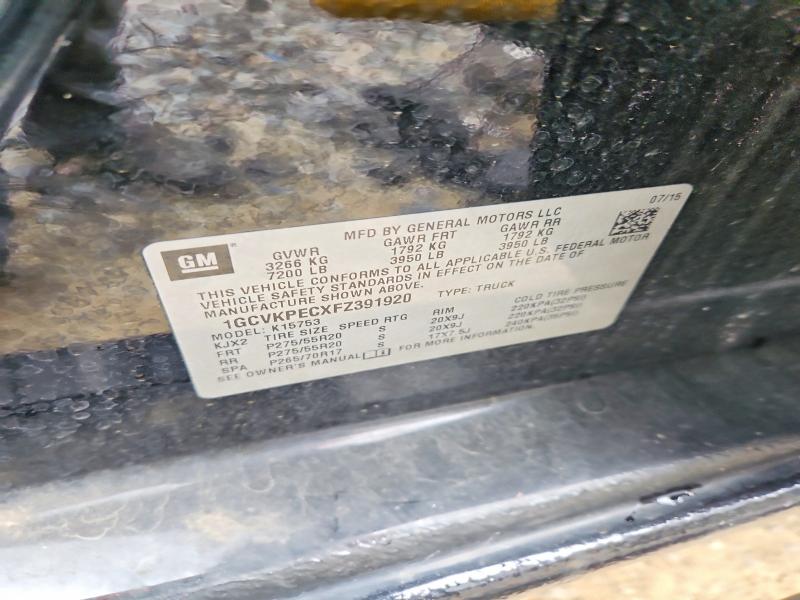 Продаж на аукціоні авто 2015 Chevrolet Silverado, vin: 1GCVKPECXFZ391920, номер лоту: 52594426