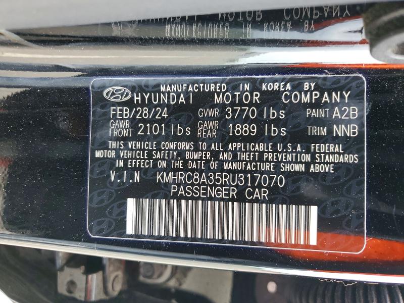 Продажа на аукционе авто 2024 Hyundai Venue, vin: KMHRC8A35RU317070, номер лота: 53243256