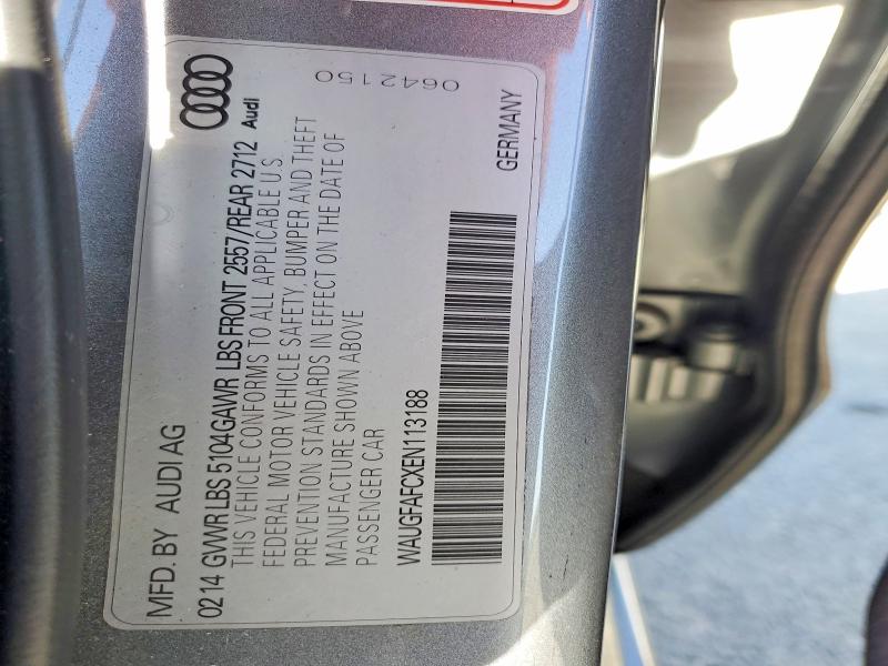Aukcja sprzedaży 2014 Audi A6, vin: WAUGFAFCXEN113188, numer aukcji: 52054566