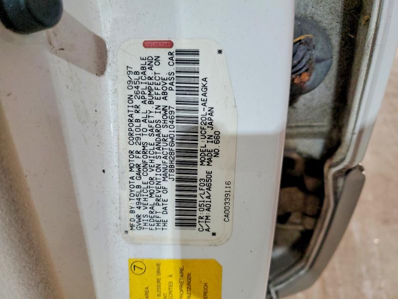 Продаж на аукціоні авто 1998 Lexus Ls, vin: JT8BH28F6W0104697, номер лоту: 53374336